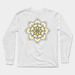 Yellow mandala Long Sleeve T-Shirt